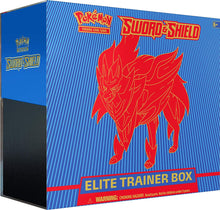 Load image into Gallery viewer, Pokemon TCG SWORD AND SHIELD Elite Trainer Box SEALED (8 packs + all promo)
