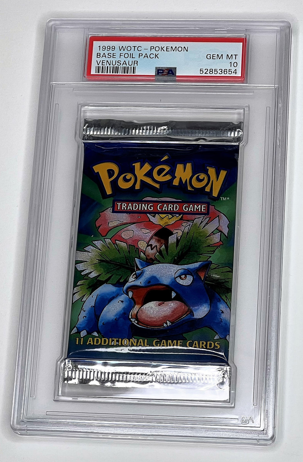 Pokemon TCG Venusaur Base Booster Pack PSA 10