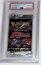 Load image into Gallery viewer, Pokemon TCG Team Rocket Booster Pack PSA 8
