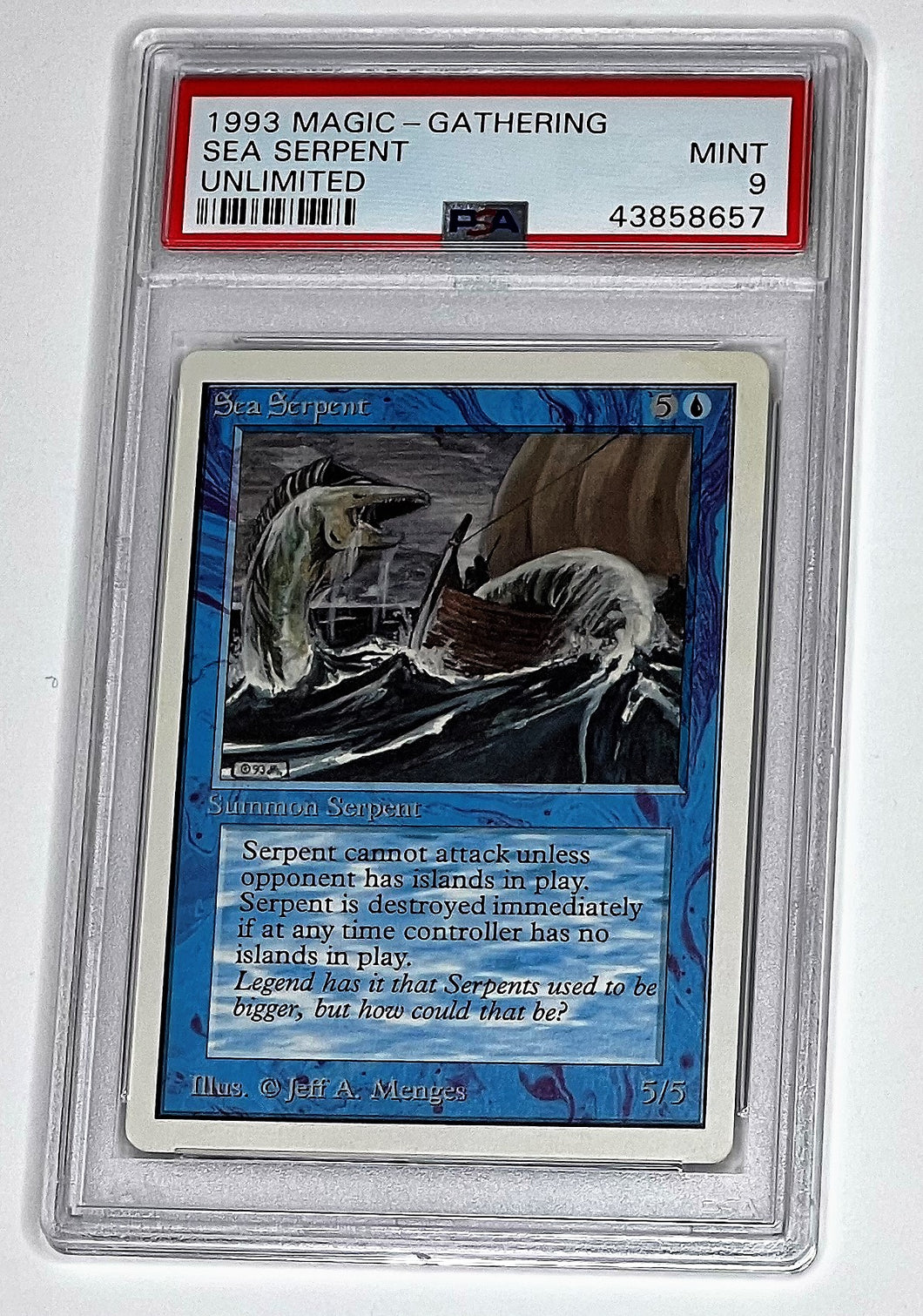 1993 Magic the Gathering Sea Serpent Unlimited PSA 9