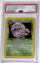 Load image into Gallery viewer, Pokemon TCG Team Rocket Dark Weezing 1st Edition PSA 7
