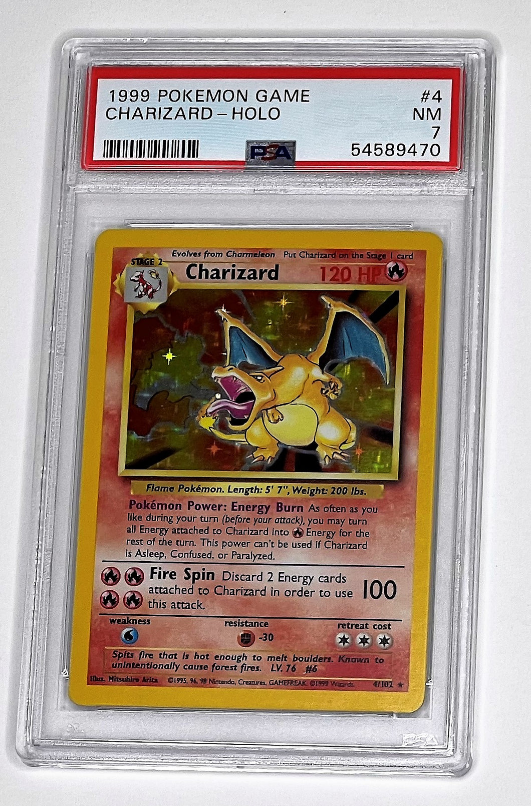 Pokemon TCG - Base Set - Charizard PSA 7