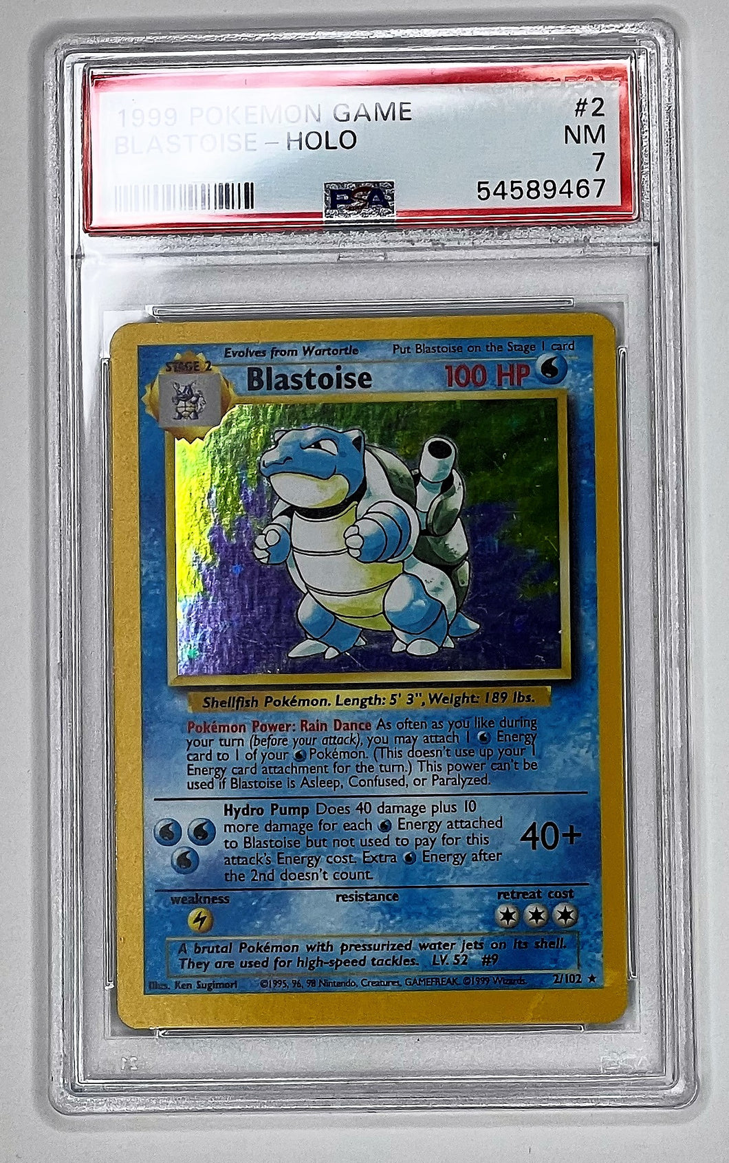 Pokemon TCG Base Set - Blastoise PSA 7