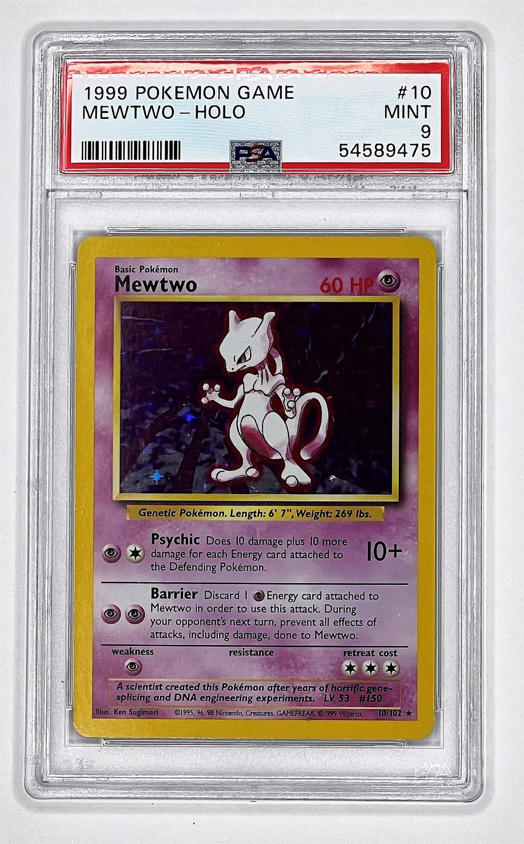 Pokemon Base Set - Mewtwo PSA 9