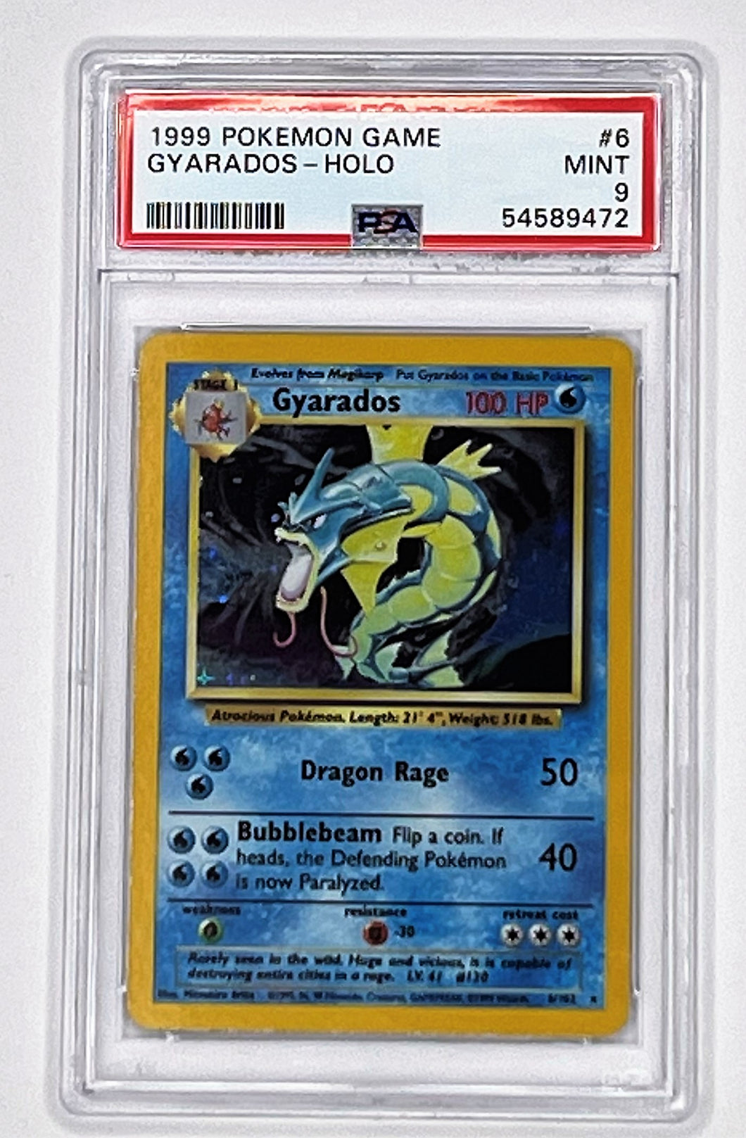 Pokemon Base Set - Gyarados PSA 9