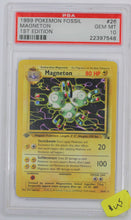 Load image into Gallery viewer, Pokemon TCG Magneton First Edition PSA 10 GRADED Fossil
