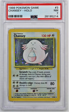 Load image into Gallery viewer, Pokemon TCG Chansey PSA 7 GRADED Base Set
