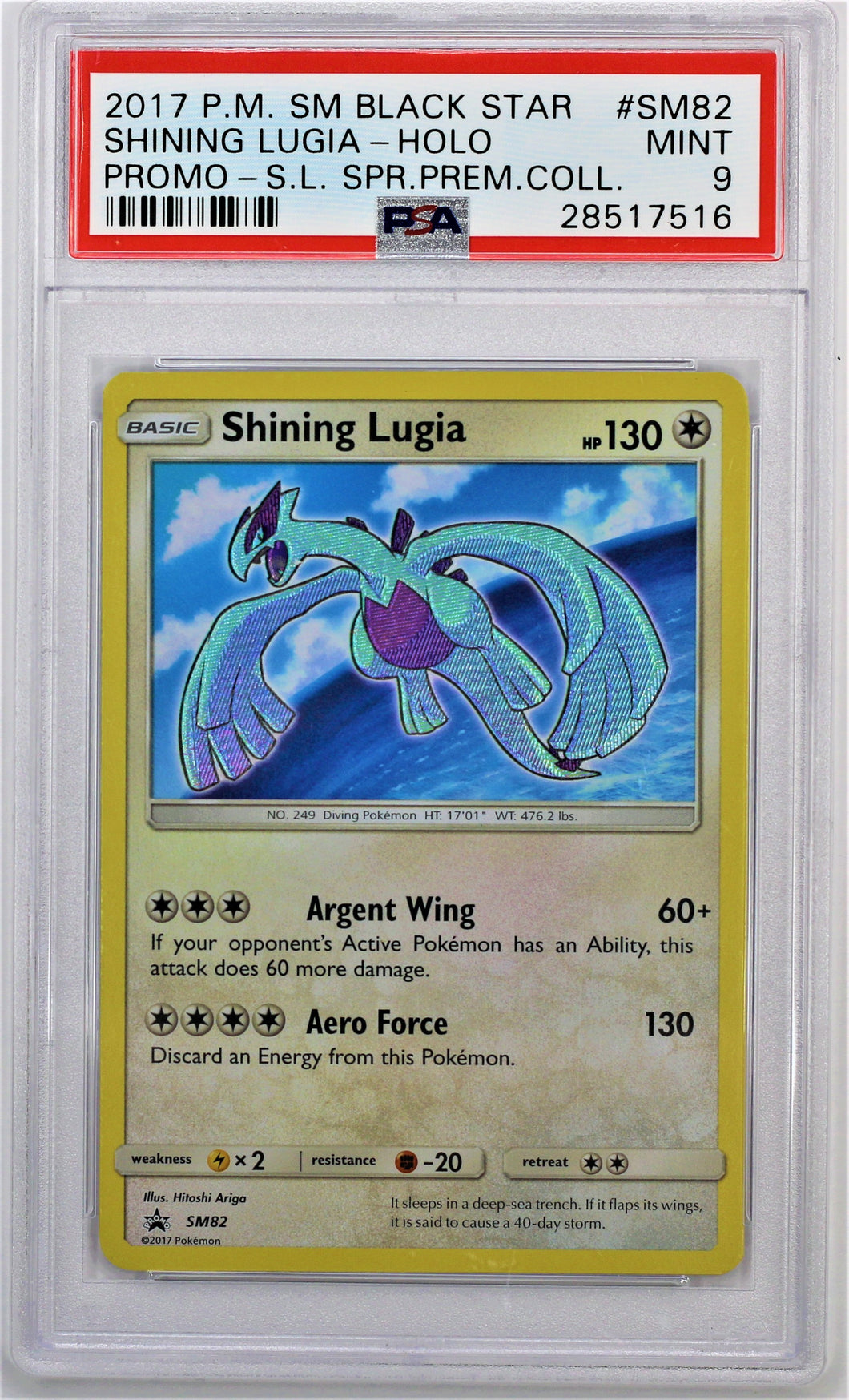 Pokemon TCG Shining Lugia PSA 9 GRADED SPR. PREM. COLL.