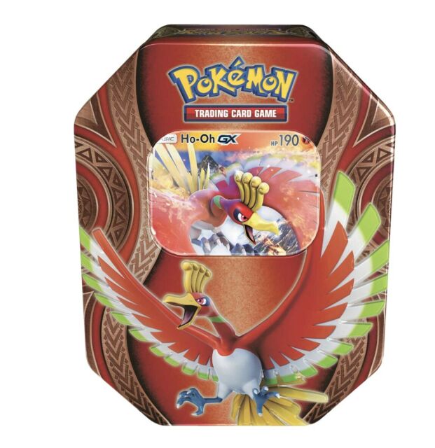 Pokemon TCG Mysterious Powers Ho-Oh GX Tin Set SEALED (4 packs + holo promo)